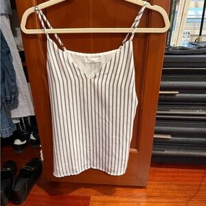 Socialite Black and White Striped Camisole